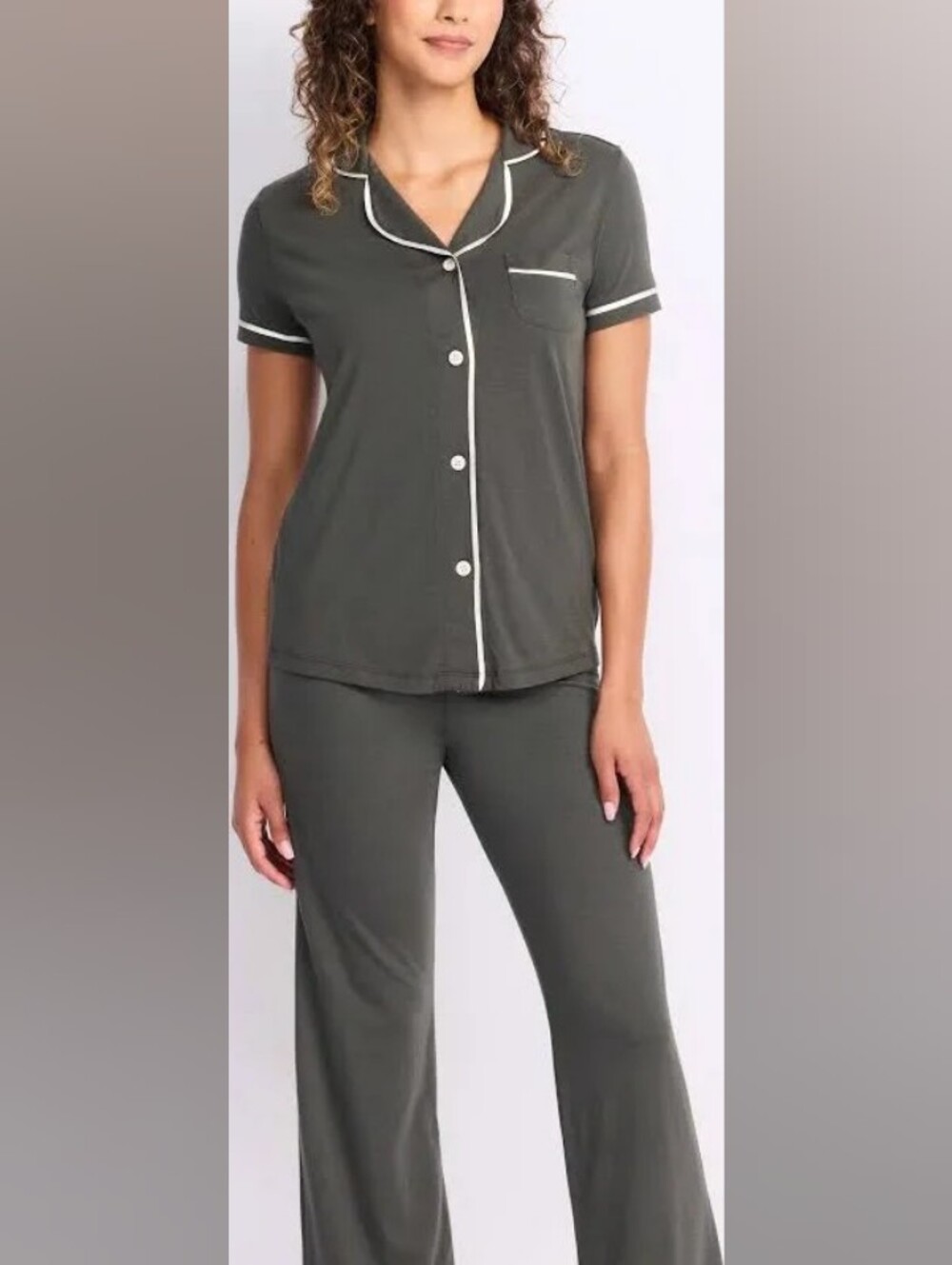 Cosabella Short Sleeve Bella Top & Pant Pajama Set size medium